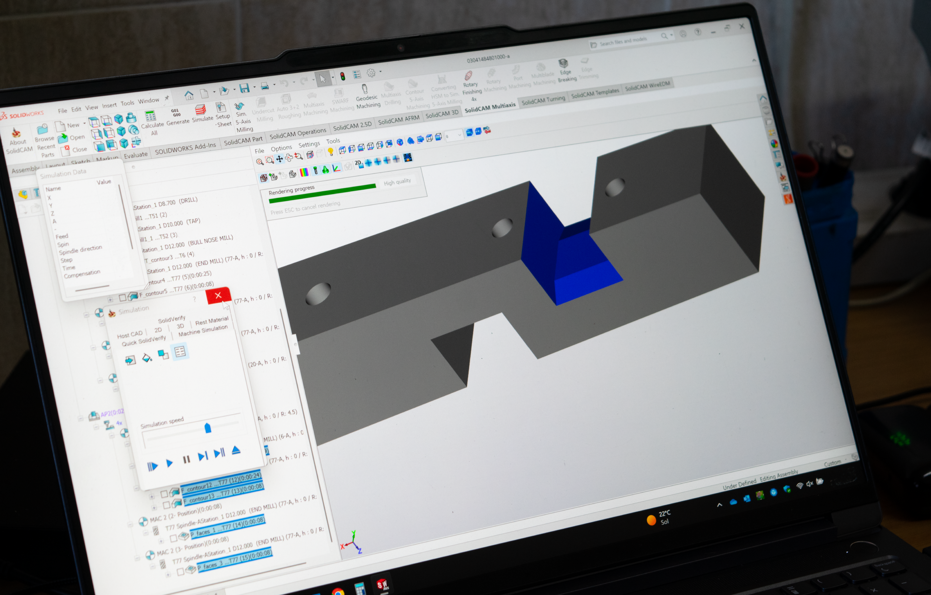 CAD-CAM integrated design and manufacturing system at Sulimet